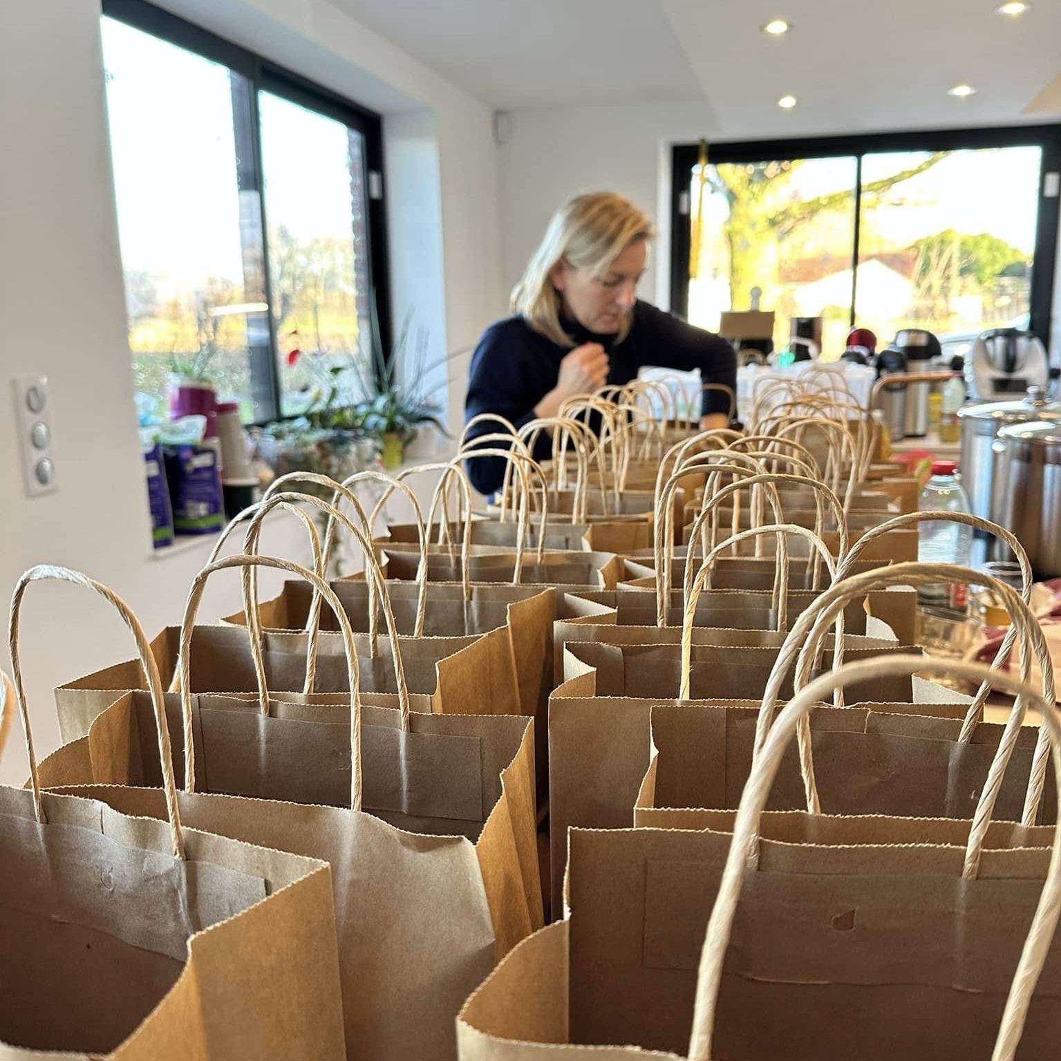 Distribution de colis alimentaires